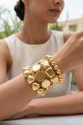 Gold Brass Stack Bracelet