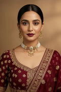 Rajsi Meenakari Kundan Choker Set